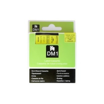 Kompatibilis címkeszalag Dymo D1 45018 szélesség 12 mm fekete/sárga