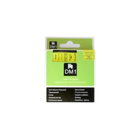 Compatible label tape Dymo D1 45018 width 12 mm color black / yellow