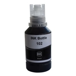 Flacon de cerneală neagră 102 BK compatibilă  pentru imprimantele inkjet Epson EcoTank ET-3850, ET-4750, ET-4850, ET-4856