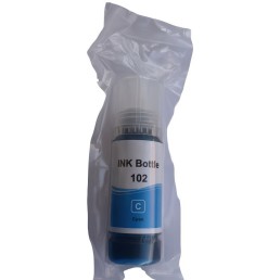 Ciánkék tintapalack 102 C kompatibilis Epson EcoTank ET-3850, ET-4750, ET-4850, ET-4856 tintasugaras nyomtatókhoz
