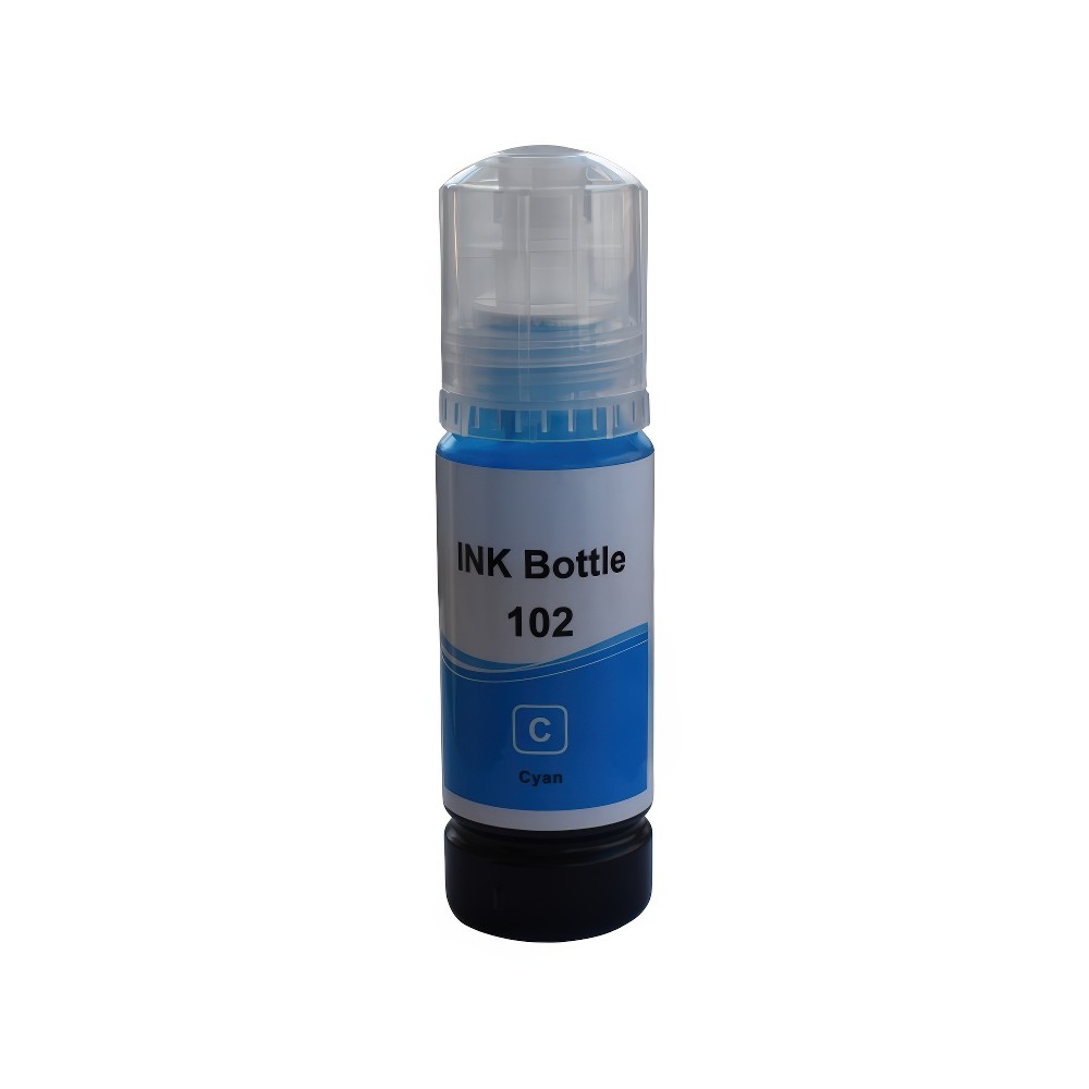 102 C cyan blue ink bottle compatible with Epson EcoTank ET-3850, ET-4750, ET-4850, ET-4856 inkjet printers 102 C cyan blue ink bottle compatible with Epson EcoTank ET-3850, ET-4750, ET-4850, ET-4856 inkjet printers