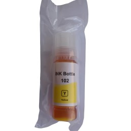 Yellow ink bottle 102 Y (yellow) compatible with Epson EcoTank ET-3850, ET-4750, ET-4850, ET-4856 inkjet printers