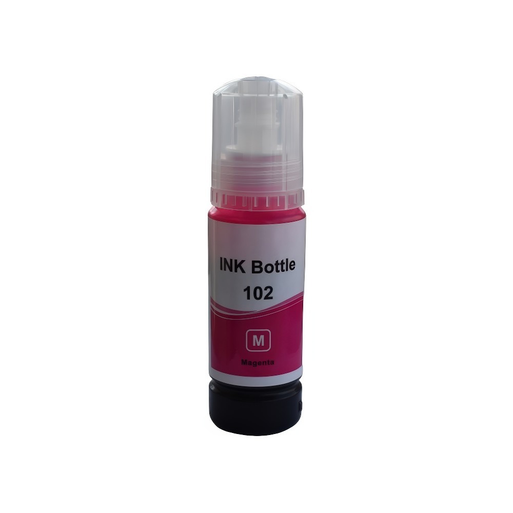 Magenta red ink bottle 102 M compatible for Epson EcoTank ET-3850, ET-4750, ET-4850, ET-4856 inkjet printers Magenta red ink bottle 102 M compatible for Epson EcoTank ET-3850, ET-4750, ET-4850, ET-4856 inkjet printers
