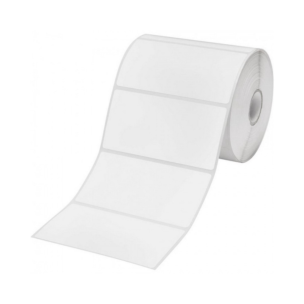 Rolka białych etykiet samoprzylepnych 102x64 mm
