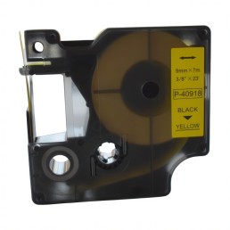 Compatible label tape Dymo 40918 black on yellow