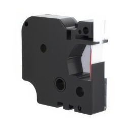 Taśma etykiet kompatybilna z Dymo 45015, szerokość 12 mm, kolor czerwony/biały