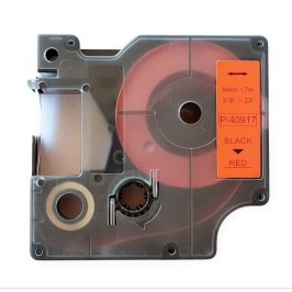 Dymo 40917 compatible red label tape