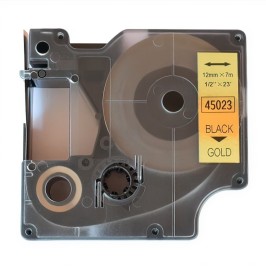 Dymo 45023 compatible golden label tape