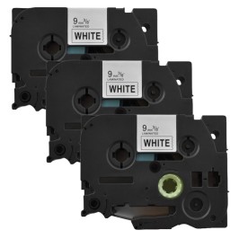 3 darabos kompatibilis TZe-221 címkeszalag csomag