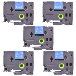 Zestaw 5 sztuk taśmy etykiet kompatybilnej z Brother TZe-515