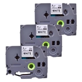 Pachet 3 bucăți etichete compatibile Brother TZe-211