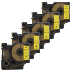 Pack of 5 compatible label tapes for Dymo 40918