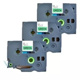 Pack of 3 compatible label tapes Brother TZe-731