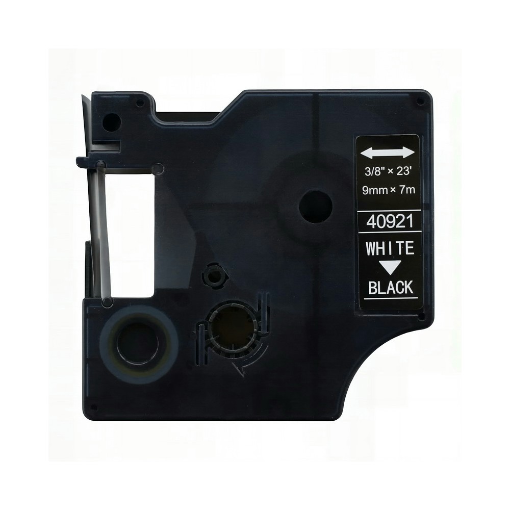 Dymo 40921 compatible black label tape