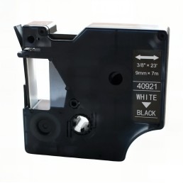 Dymo 40921 compatible black label tape