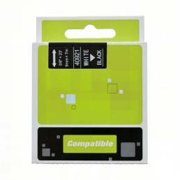 Dymo 40921 compatible black label tape