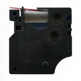 Zestaw taśm etykiet kompatybilnych z Dymo 43617, 6 mm, czarny na czerwonym