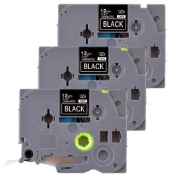 Pachet 3 bucati etichete compatibile Brother TZe-335