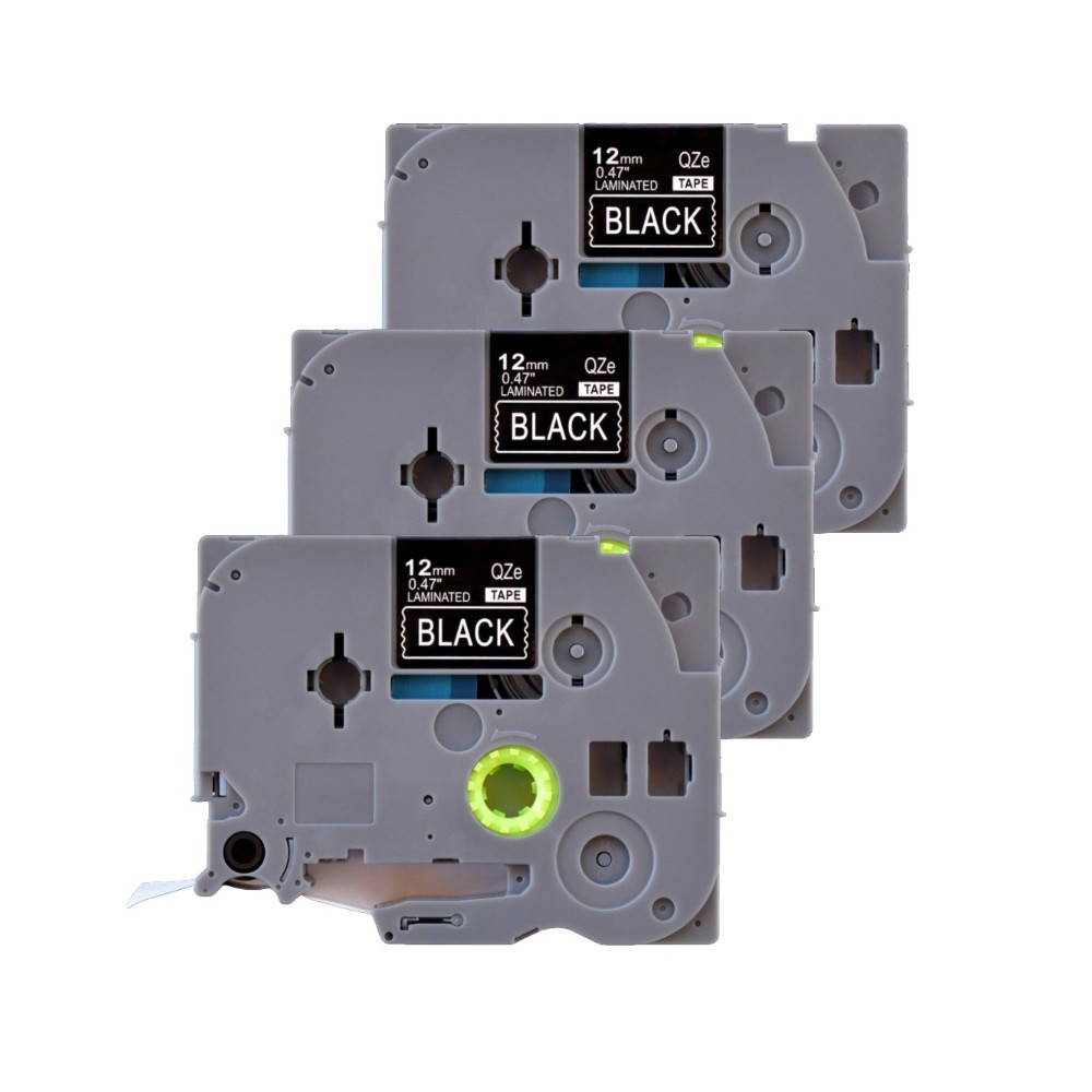 Pachet 3 bucati etichete compatibile Brother TZe-335