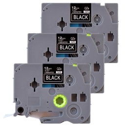 Pachet 3 bucati etichete compatibile Brother TZe-335