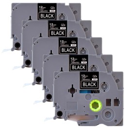 Pachet 5 bucati etichete compatibile Brother TZe-335