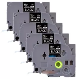 Pack of 5 compatible Brother TZe-335 tapes