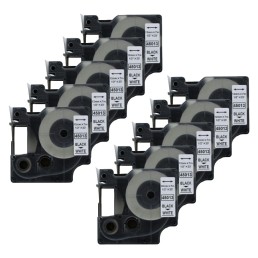 Pack of 10 compatible label tapes Dymo 45013