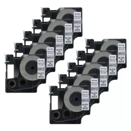 Pack of 10 compatible label tapes Dymo 45013