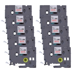 Pack of 10 compatible Brother TZe-222 labels