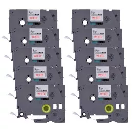 Pack of 10 compatible Brother TZe-222 labels