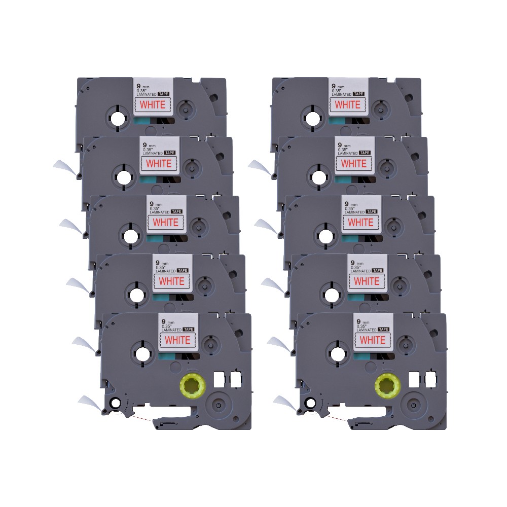 Pachet 10 bucati etichete compatibile Brother TZe-222