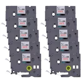 Pachet 10 bucati etichete compatibile Brother TZe-222