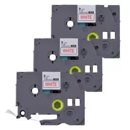 Pack of 3 compatible Brother TZe-222 labels