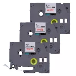 Pack of 3 compatible Brother TZe-222 labels