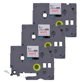 Zestaw 3 sztuk etykiet kompatybilnych z Brother TZe-222