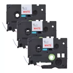 Pack of 3 compatible Brother TZe-232 labels