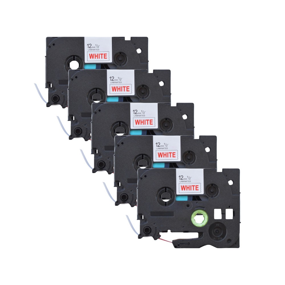 Pack of 5 compatible Brother TZe-232 labels