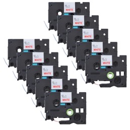 Pack of 10 compatible Brother TZe-232 labels