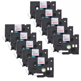 Pack of 10 compatible Brother TZe-232 labels