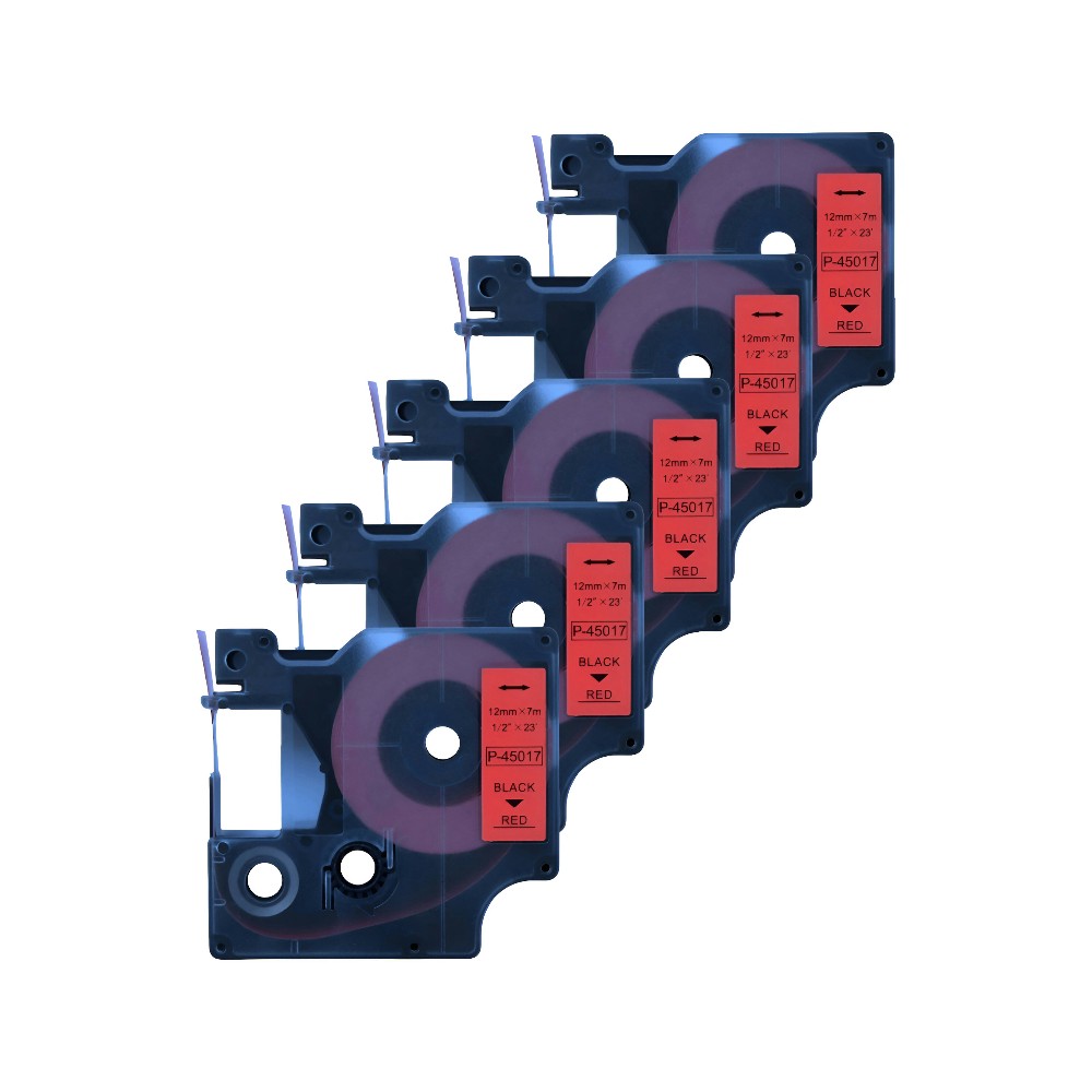Pachet 5 bucăți bandă etichete compatibilă Dymo 45017