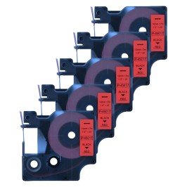 Zestaw 5 sztuk taśmy etykiet kompatybilnej z Dymo 45017