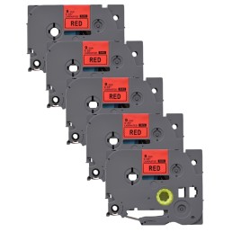 Pack of 5 compatible Brother TZe-421 labels