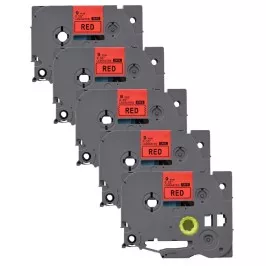 Pack of 5 compatible Brother TZe-421 labels
