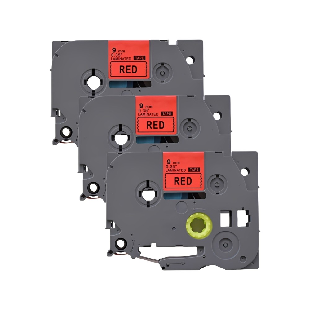 Pack of 3 compatible Brother TZe-421 labels