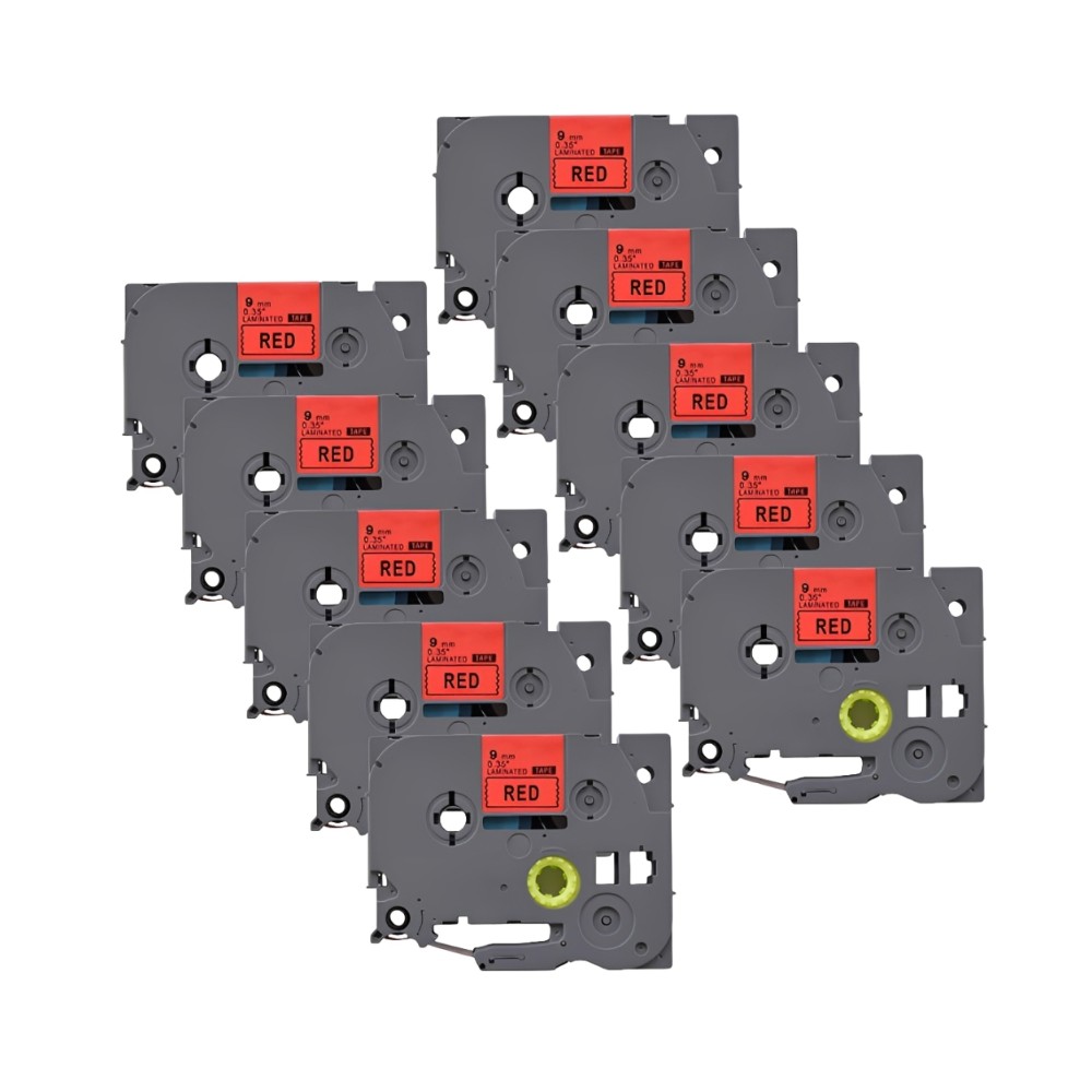 Pack of 10 compatible Brother TZe-421 labels