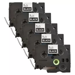 Pack of 5 pieces of tape compatible Brother TZe-325