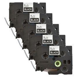 Zestaw 5 sztuk taśmy kompatybilnej z Brother TZe-325