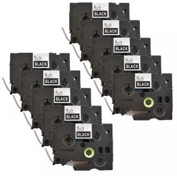 Pack of 10 pieces of tape compatible Brother TZe-325