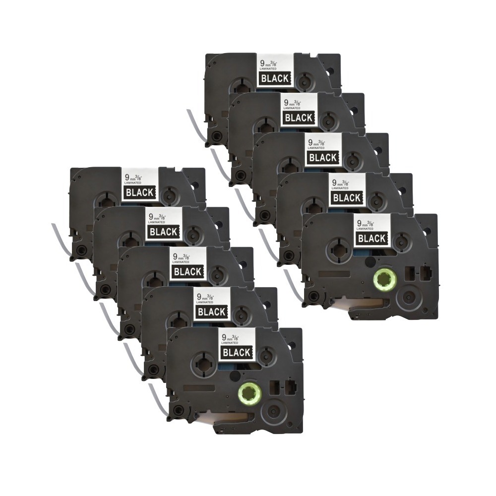 Pack of 10 pieces of tape compatible Brother TZe-325