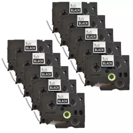 Pack of 10 pieces of tape compatible Brother TZe-325